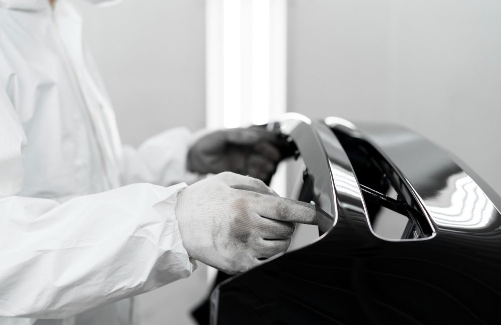 metalowa powierzchnia zabezpieczona powłoką ochronną